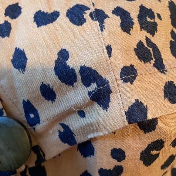 Nicholas Shirt NWT Leopard Tencil Crop Top in Amber New 2 - Picture 12 of 12